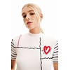 Dámské triko DESIGUAL PATCH - DESIGUAL - 23SWTKBV 1001 TS PATCH