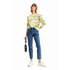 Dámská mikina DESIGUAL BUGS UKELELE 4012 GREEN - DESIGUAL - 23SWSK60 4012 SWEAT BUGS UKELELE