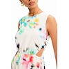 Dámské šaty DESIGUAL AVINYON 1001 WHITE - DESIGUAL - 23SWVW47 1001 VEST AVINYON