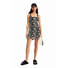 Dámské šaty DESIGUAL VEST_DAISIES 2000 BLACK - DESIGUAL - 23SWVF01 2000 VEST_DAISIES