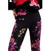 Dámské legins DESIGUAL FLOWERS 3062 RED - DESIGUAL - 23WWKK08 3062 LEGGINGS FLOWERS