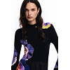 Dámské šaty DESIGUAL 24WWVK34 2000 VEST PENSEE LACROIX 2000 BLACK - DESIGUAL - 24WWVK34 2000 VEST PENSEE LACROIX