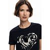 Dámské triko DESIGUAL 25WWTK04 2000 TS LETTER CORE 2000 BLACK - DESIGUAL - 25WWTK04 2000 TS LETTER CORE