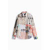 Dámská košile DESIGUAL 25WWCW18 6063 CAM PHOTOPOSTAL 6063 BROWN - DESIGUAL - 25WWCW18 6063 CAM PHOTOPOSTAL