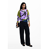 Dámský svetr DESIGUAL 25WWJF42 3113 JERS ORQUIDEA LACROIX 3113 RED - DESIGUAL - 25WWJF42 3113 JERS ORQUIDEA LACROIX