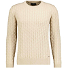 Pánský svetr RAGMAN Roundneck cable Béžová - Ragman - 746380 820 Roundneck cable