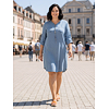 Dámské letní šaty Geisha Dress lyocell ropes Modrá - Geisha - JET 830 Dress lyocell ropes
