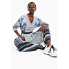 Dámské kalhoty DESIGUAL MARIAN 1031 EGRET - DESIGUAL - 19SWPW15 1031 PANT_MARIAN