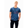 Pánské triko GARCIA mens T-shirt ss 2614 storm blue - GARCIA - S01002 2614 mens T-shirt ss