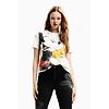 Dámské triko DESIGUAL PLSD TO MEET U MICKEY 1000 BLANCO