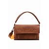 Dámská kabelka DESIGUAL HALF LOGO 23 VENECIA 2.0 6000 BROWN - DESIGUAL - 23SAXP55 6000 BAG HALF LOGO 23 VENECIA 2