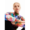Dámská halenka DESIGUAL ROYAL 9019 MATERIAL FINISHES - DESIGUAL - 23SWTKBQ 9019 TS ROYAL