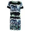 Dámské šaty HAJO D Kleid RH 683 atlantik - HAJO - 19554 683 D Kleid RH 1/2 Ikat-Borduren-