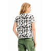 Dámské triko DESIGUAL GLASGOW 1000 WHITE - DESIGUAL - 23SWTKAP 1000 TS GLASGOW