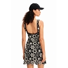 Dámské šaty DESIGUAL VEST_DAISIES 2000 BLACK - DESIGUAL - 23SWVF01 2000 VEST_DAISIES