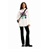 Dámská košile DESIGUAL ROSE- LACROIX 1000 WHITE - DESIGUAL - 23WWCW31 1000 CAM ROSE- LACROIX