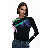 Dámské triko DESIGUAL 25WWTK32 2000 TS LENA 2000 BLACK - DESIGUAL - 25WWTK32 2000 TS LENA