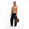 Dámská kabelka DESIGUAL 25WAXPA8 6011 BAG EMBRO PATCH LOVERTY CAMEL 6011 BROWN - DESIGUAL - 25WAXPA8 6011 BAG EMBRO PATCH LOVERTY CAMEL