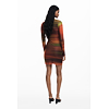 Dámské zimní šaty DESIGUAL DANTE Oranžová - DESIGUAL - 25WWVK21 7017 VEST DANTE