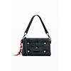 Dámská kabelka DESIGUAL MICKEY STUDS DORTMUND 2.0 Šedá - DESIGUAL - 25WAXD08 2070 BAG MICKEY STUDS DORTMUND 2.0