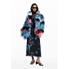 Dámský fashion kabát DESIGUAL CLOUD LACROIX Modrá - DESIGUAL - 25WWEW02 9019 COAT CLOUD LACROIX