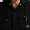 Pánská bunda PME LEGEND Shirt jacket with hood Černá - PME LEGEND - PSI2509254 9067 Shirt jacket with hood