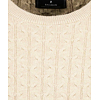 Pánský svetr RAGMAN Roundneck cable Béžová - Ragman - 746380 820 Roundneck cable