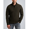 Pánský svetr PME LEGEND Pullover with half-zipper Zelená