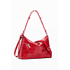 Dámská kabelka DESIGUAL HALF LOGO LEIRIA 2.0 RED Červená - DESIGUAL - 26SAXPA8 3000 BAG HALF LOGO LEIRIA 2.0 RED