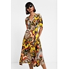 Dámské šaty DESIGUAL ARLENE 8006 MOSTAZA - DESIGUAL - 19WWVK66 8006 VEST_ARLENE