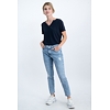 Dámská halenka GARCIA ladies T-shirt ss 292 dark moon - GARCIA - GS000102 292 ladies T-shirt ss