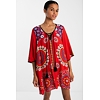 Dámská halenka DESIGUAL VEST_CRETA 3036 RED CARNATION - DESIGUAL - 20SWMW32 3036 VEST_CRETA