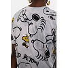 Dámské triko DESIGUAL SNOOPY 2015 SILVER GREY - DESIGUAL - 20WWTKCH 2015 TS_SNOOPY