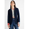 Dámské sako DESIGUAL PIAF 5008 DENIM DARK BLUE - DESIGUAL - 21WWEWAI 5008 AME_PIAF