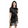 Dámské šaty DESIGUAL AMBER 2000 NEGRO - DESIGUAL - 21WWVK70 2000 VEST_AMBER