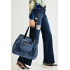 Dámská kabelka DESIGUAL DENIM PATCH TUNEZ 5008 DENIM DARK BLUE - DESIGUAL - 21WAXD20 5008 BOLS_DENIM PATCH TUNEZ