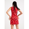Dámské šaty DESIGUAL AMAPOLA 3000 CARMIN - DESIGUAL - 22SWVW68 3000 VEST_AMAPOLA