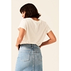 Dámské triko GARCIA ladies T-shirt ss 53-off white - GARCIA - Q20004 53 ladies T-shirt ss