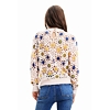 Dámský svetr DESIGUAL DAISIES - DESIGUAL - 23SWJF03 1001 JERS DAISIES