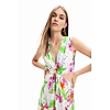 Dámské šaty DESIGUAL PRAGA 1000 WHITE - DESIGUAL - 23SWVW73 1000 VEST PRAGA