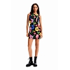 Dámské šaty DESIGUAL PICHIFLO 2000 BLACK - DESIGUAL - 23WWVK33 2000 VEST PICHIFLO