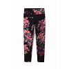 Dámské legins DESIGUAL FLOWERS 3062 RED - DESIGUAL - 23WWKK08 3062 LEGGINGS FLOWERS
