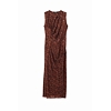 Dámské šaty DESIGUAL FLOCK 6038 BROWN - DESIGUAL - 23WWVKAC 6038 VEST FLOCK
