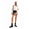 Dámská sukně DESIGUAL PAPIER 2000 BLACK - DESIGUAL - 23WWFW15 2000 FAL PAPIER