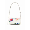 Dámská kabelka DESIGUAL 24SAXP63 1021 BAG_LIQUIDFLOWER TROMSO 1021 WHITE - DESIGUAL - 24SAXP63 1021 BAG_LIQUIDFLOWER TROMSO