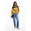 Dámský svetr DESIGUAL 25WWJF30 8018 JERS ADAK 8018 YELLOW - DESIGUAL - 25WWJF30 8018 JERS ADAK
