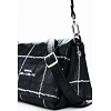 Dámská kabelka DESIGUAL 25WAXA50 2000 BAG MAI-TAI NARON MINI FLAP BLACK 2000 BLACK - DESIGUAL - 25WAXA50 2000 BAG MAI-TAI NARON MINI FLAP BLACK