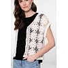 Dámský cardigan Geisha Vest crochet Béžová - Geisha - 64001-10 718 Vest crochet