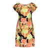 Dámské letní šaty Geisha Dress elastic AOP Oranžová - Geisha - 67152-60 MAY 220 Dress elastic shoulder jersey AOP