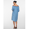 Dámské letní šaty Geisha Dress denim elastic Modrá - Geisha - 67302-10 827 Dress lyocell denim elastic neck